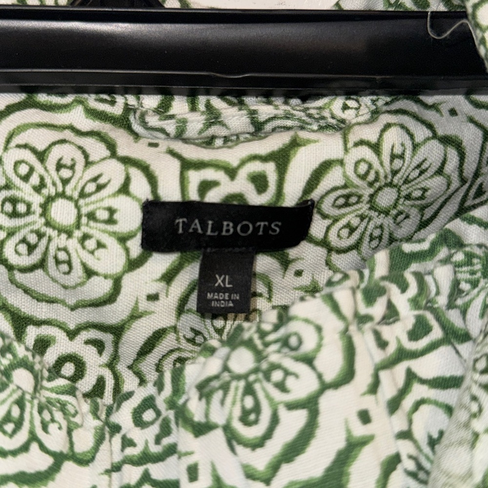 Talbots Green Patterned Jumpsuit - Picture 4 of 13